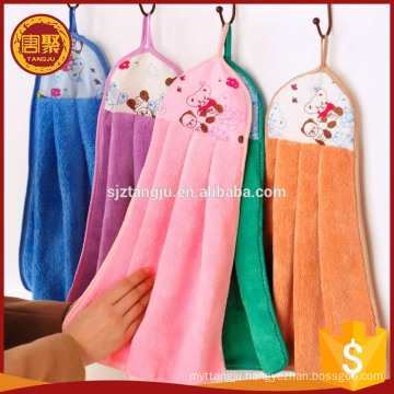 Coral fleece microfiber towel Hand Towel Animal Hanging